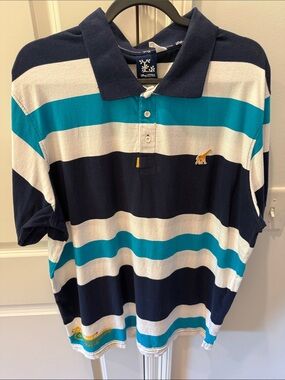 Striped Polo with Embroidered Tree Logo